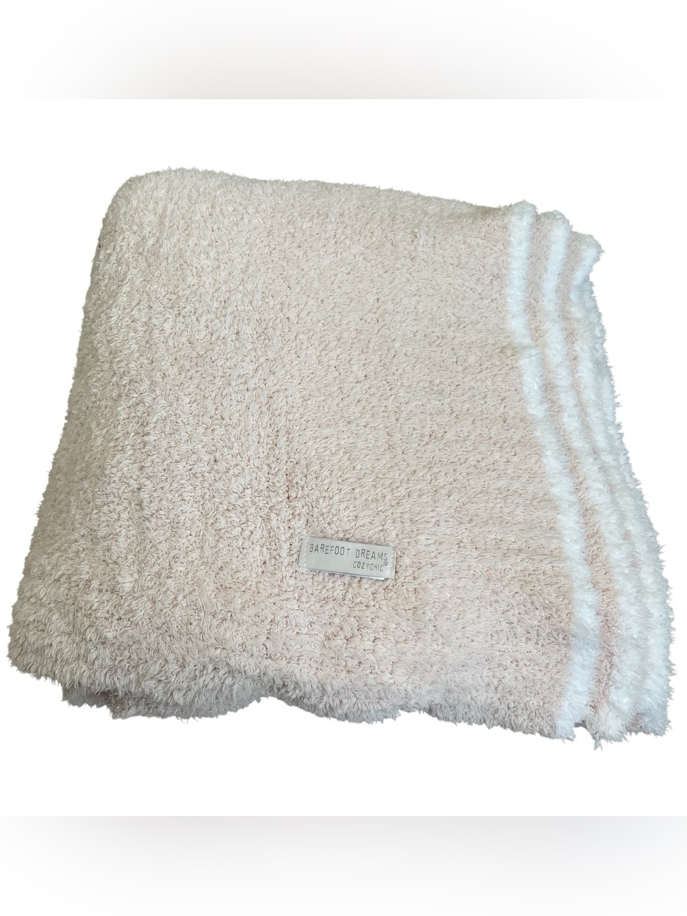 Barefoot Dreams CozyChic Knit Throw Blanket Light Pink Style 520 Soft Luxury